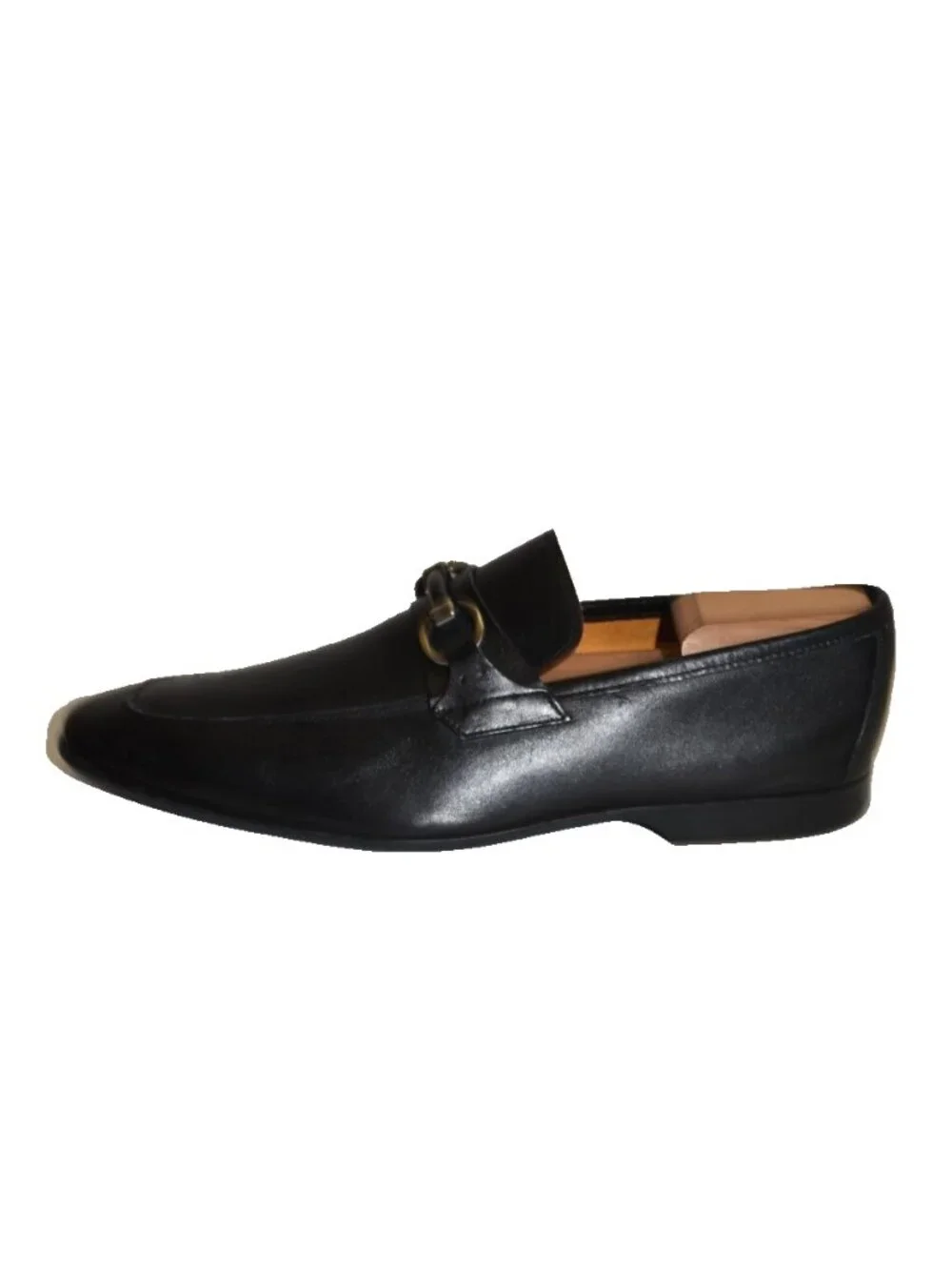 Magnanni Horsebit Leather Loafer Size 10 M Black 16482 DD32